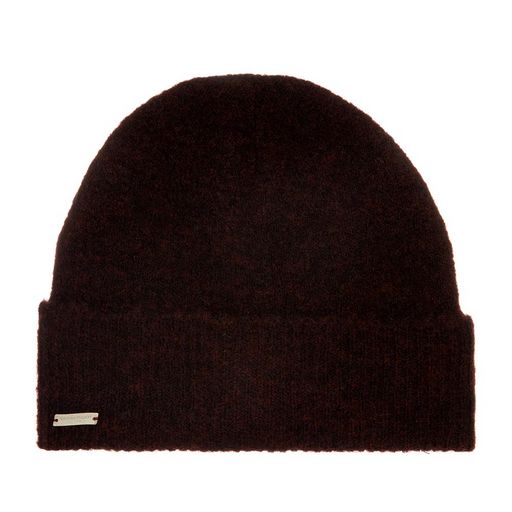 Шапка SEEBERGER арт. 18454-0 TURN-UP BEANIE (бордовый)