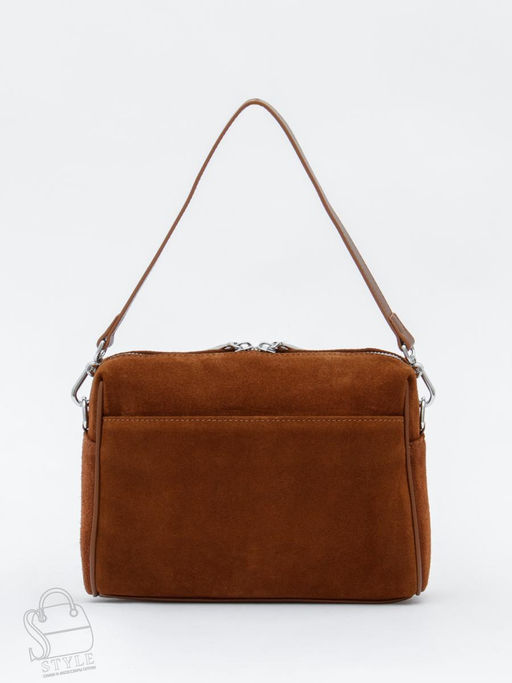 Сумка женская кожаная 6169Q brown Polina&Eiterou