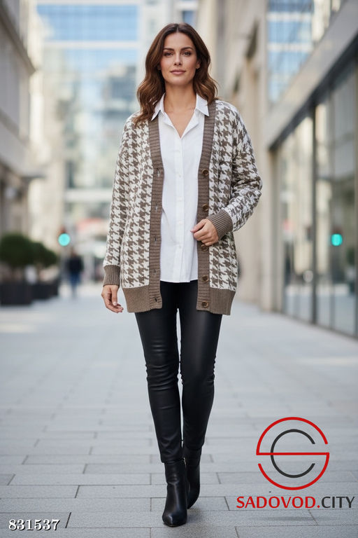 Кардиган женский на пуговицах