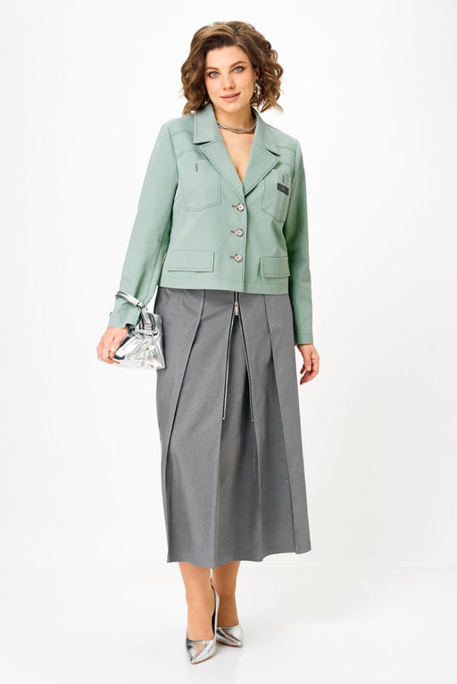Костюм Aira Style 24139 серо-зеленый