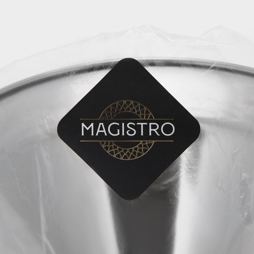 Воронка Magistro Steel, d=14.6 см, с ручкой, 201 нержавеющая сталь