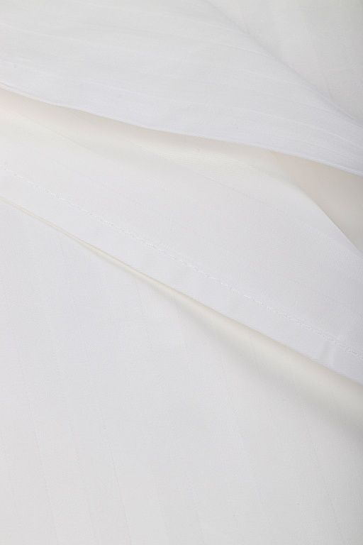 Простыня Страйп/Сатин 135 гр/м2 Белый (полоса вдоль) Евромакси (220х235) - Амавес-текстиль фото 3