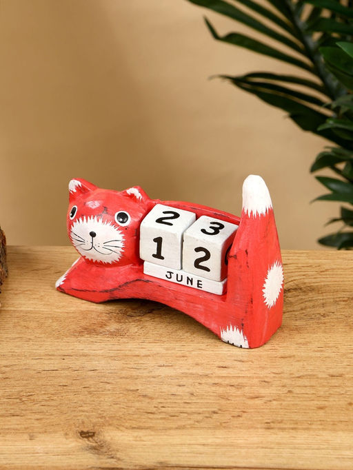 Календарь настольный Кошка, 13410 см, дерево, красный - Simaland фото 4