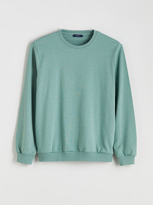 Bisiklet Yaka Erkek Sweatshirt