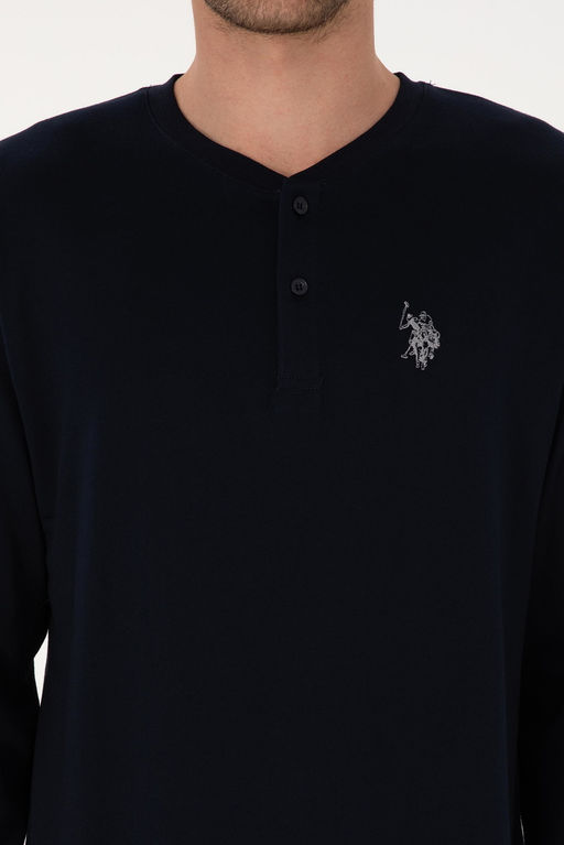 Erkek Lacivert Pijama Tak_m_ Sepette S_rpriz _ndirim - U.s. polo assn фото 6