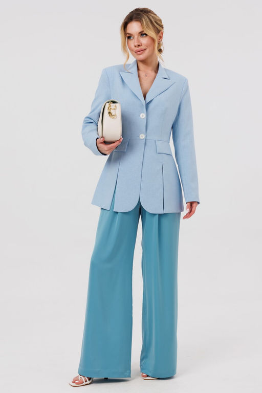 Жакет AmberA 1114-1 голубой фото 2