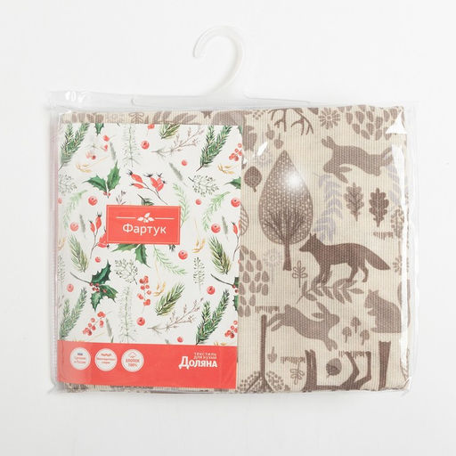 Фартук Доляна Forest dwellers 60х70 см, 100% хл, рогожка 164 г/м2  фото 8