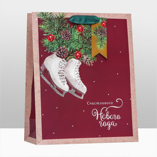 Пакет подарочный Твой подарок ,люкс 26 х 32 х 12 см - Simaland фото 7