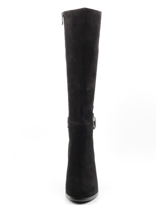 02-A362-15BM-2 BLACK Сапоги женские (натуральная замша, натуральный мех (еврозима)) - Фабричный китай фото 10