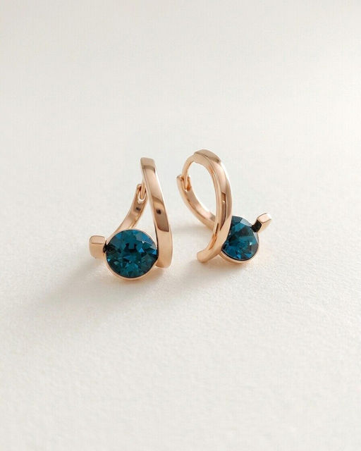 Серьги с кристаллами Swarovski