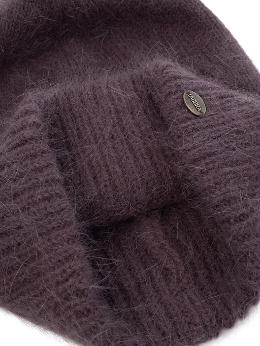 Шапка жен. пух норки+шелк+нейл LB-BR55032 plum - Labbra фото 3