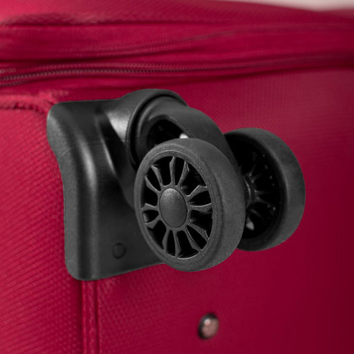 Чемодан (комплект из 3-х) , ткань, 50129 Бордовый