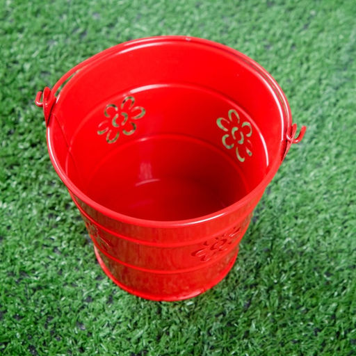 Цена за 2 шт. Кашпо «Ведёрко Леви», 10×10×10 см, красное