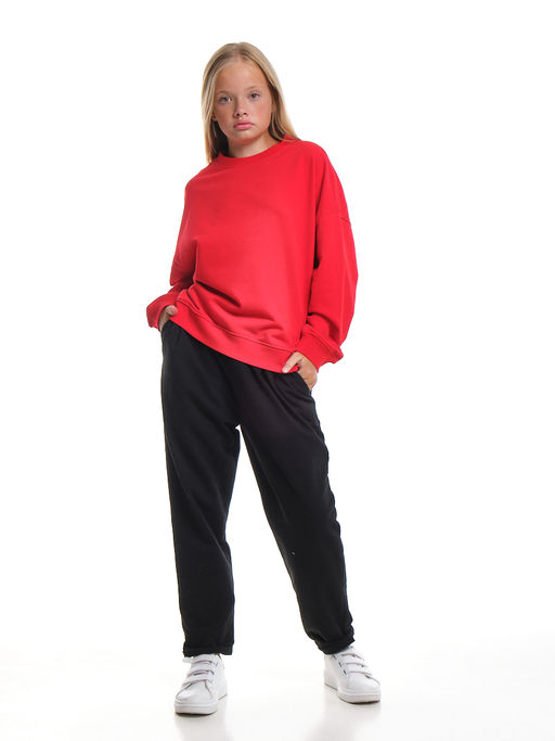 Толстовка для девочки 22-7632 красный - Mini maxi фото 13