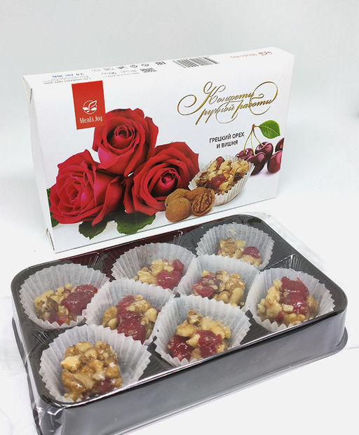 Collection for teacher Nut - "С благодарностью замечательному учителю" - Грецкий орех и вишня, 90 г.