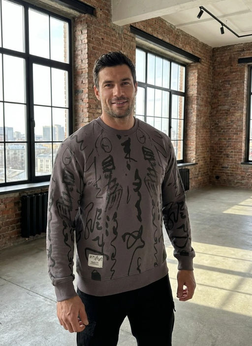 KM1911 Свитшот (хлопок) СТАЛЬ