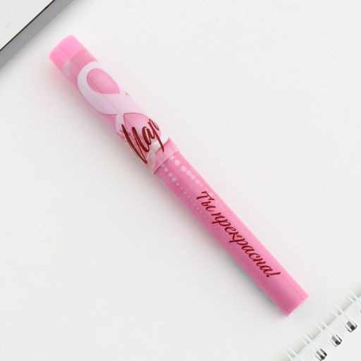 Цена за 10 шт. Ручка шариковая, синяя паста, 0.7 мм, с колпачком, пластик 8 Марта