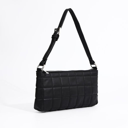 Сумка-багет на молнии, цвет чёрный - Simaland фото 3