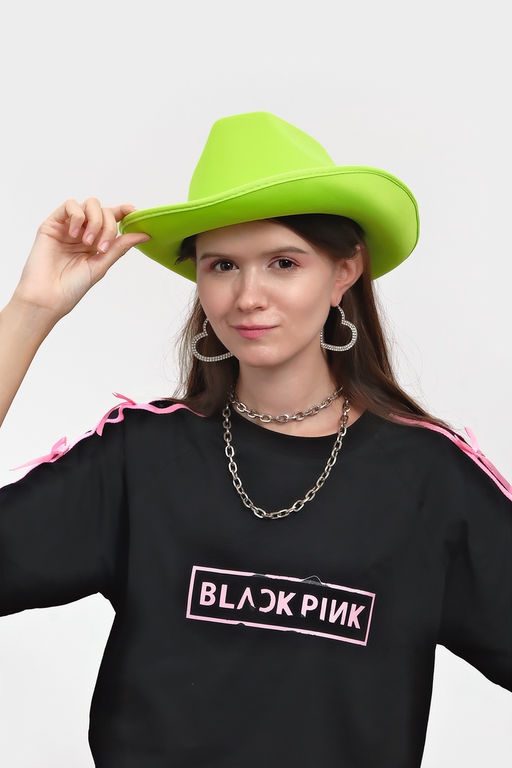 Карнавальная шляпа "Неон" зелёная р-р 56-58