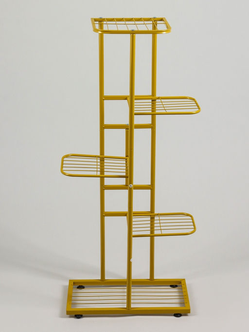 Подставка для цветов Greengo, 5 полок, 44×22×95 см, напольная, металл, цвет золотой