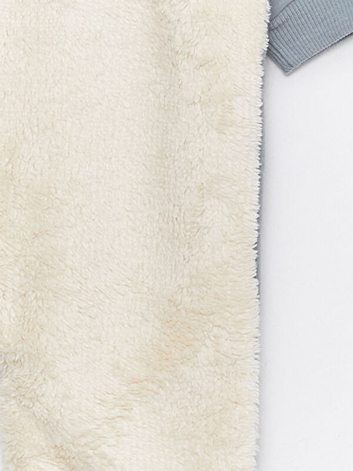 Bisiklet Yaka Uzun Kollu Nak?? Detayl? Erkek Bebek Pel?? Tulum - Waikiki фото 3