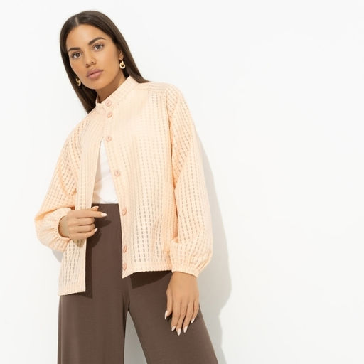 Бомбер фактурный из органзы Неоновая нежность - Charutti фото 6