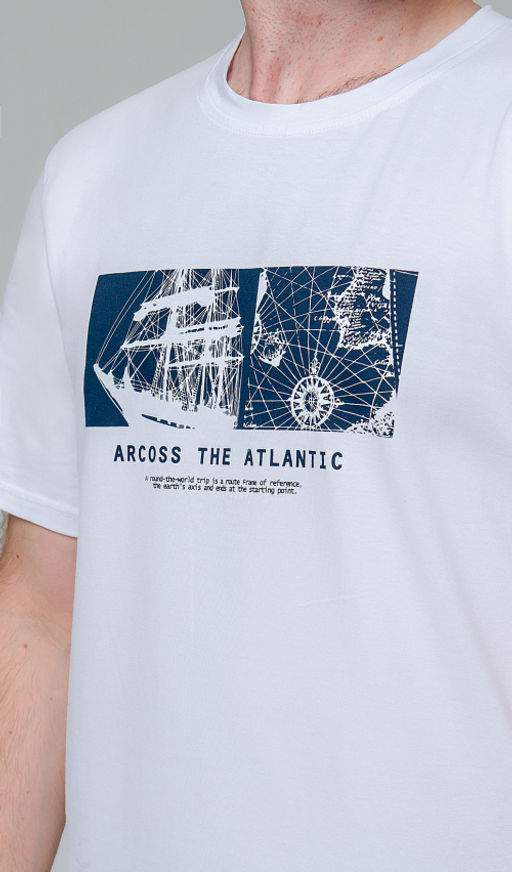 Арт. 67126 Футболка мужская 48-56 (5 шт) Цвет:белый - Идеал фото 4