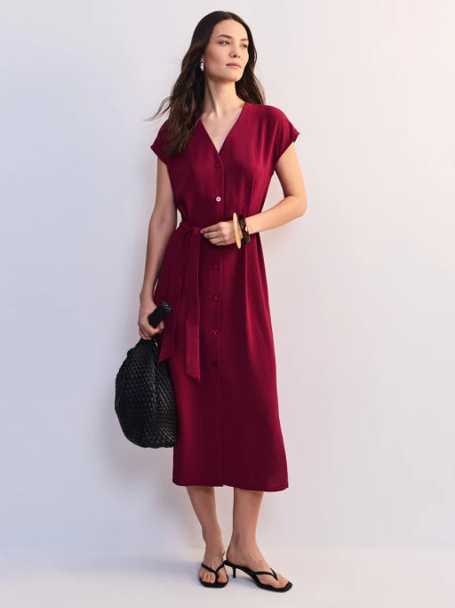 Платье миди с треугольным вырезом ZR2605012921-91 / Zarina