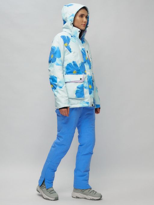 Горнолыжный костюм женский синего цвета 020231S - Chunmai фото 8