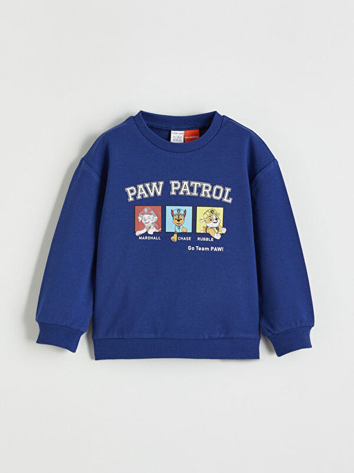 Erkek Bebek Paw Patrol Bask?l? Sweatshirt ve E?ofman Alt?