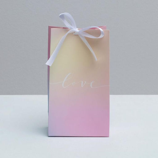 Пакет подарочный с лентой Love, 13 23 7 см - Дарите счастье фото 2