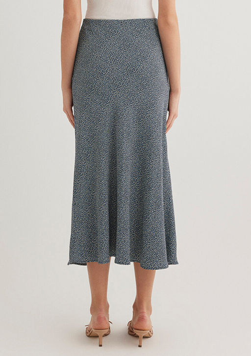 Bask?l? Midi Etek - Mavi фото 5