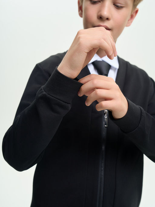 Кардиган черный футер 2-х нитка с лайкрой