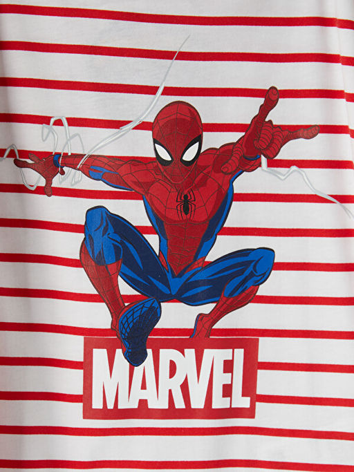 Spider-Man Bask?l? Erkek ?ocuk Pijama ?st?