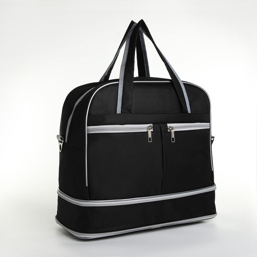 Сумка дор L-б/н , 42*20*30/38, отд на молн, с увел, 3 н/кармана, дл ремень, черный - Simaland фото 4