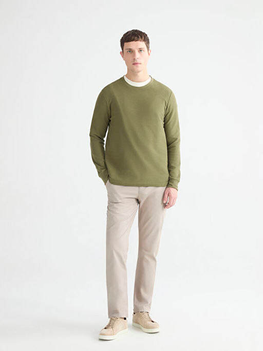 Bisiklet Yaka Uzun Kollu Erkek Ti??rt