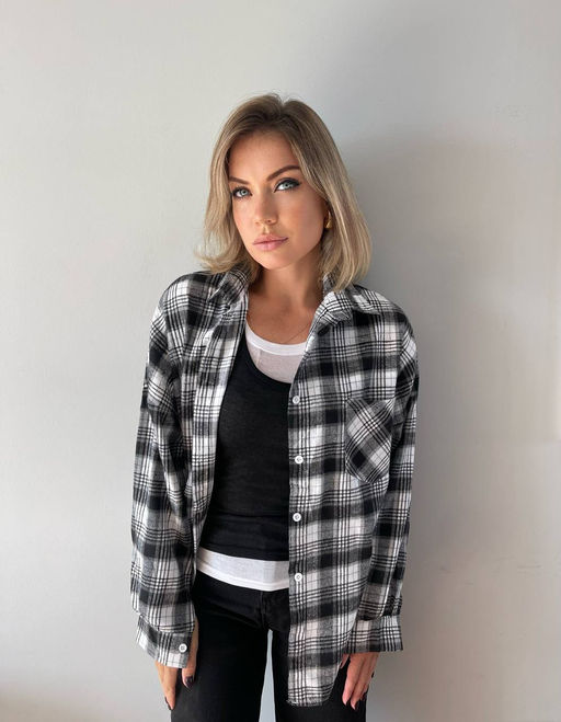 K11205 Рубашка OVER SIZE СВ_РОЗОВЫЙ_02 - Brand фото 11