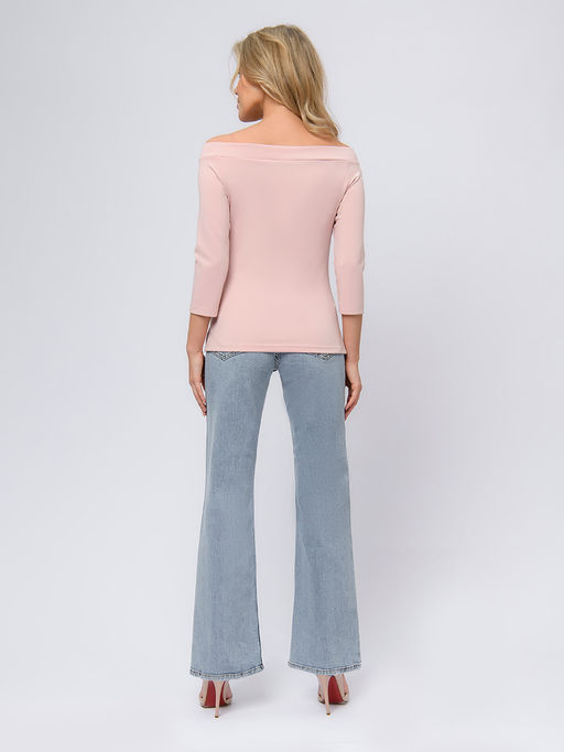 УЦЕНКА. Топ розового цвета с открытыми плечами и разрезами по бокам - 1001dress фото 3