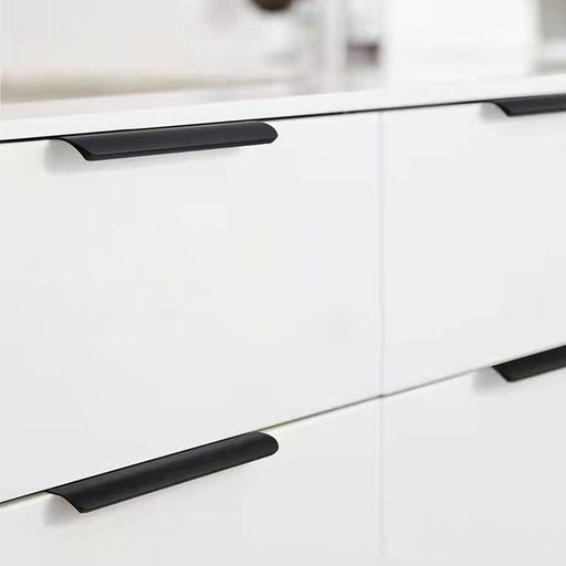 Ручка профильная мебельная торцевая CAPPIO RT002BL, L=600 мм, м/о 480 мм, чёрная, 4 шт.