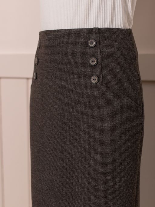 юбка прямого силуэта, зауженная к низу, на подкладке, (в составе шерсть) - Трика фото 7