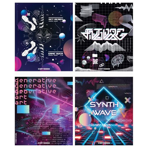 Тетрадь 96л. ArtSpace "Стиль. Cyber" клетка (Т96к_45905)