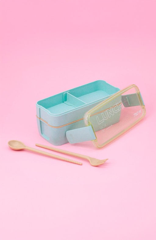 Ланчбокс "Convenient", green, 2 яруса (750 мл)