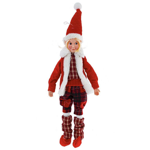 Игрушка набивная "Эльф", L15 W10 H60 см, 2в.