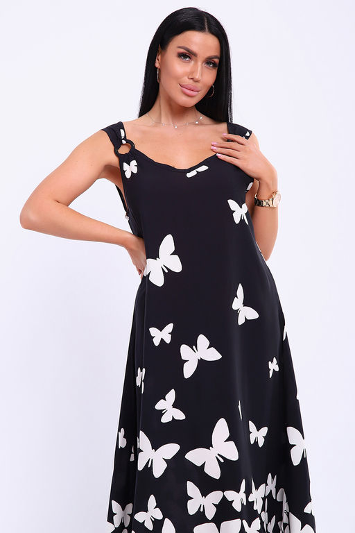 Сарафан летний больших размеров пляжный домашний 5740 - Натали фото 32