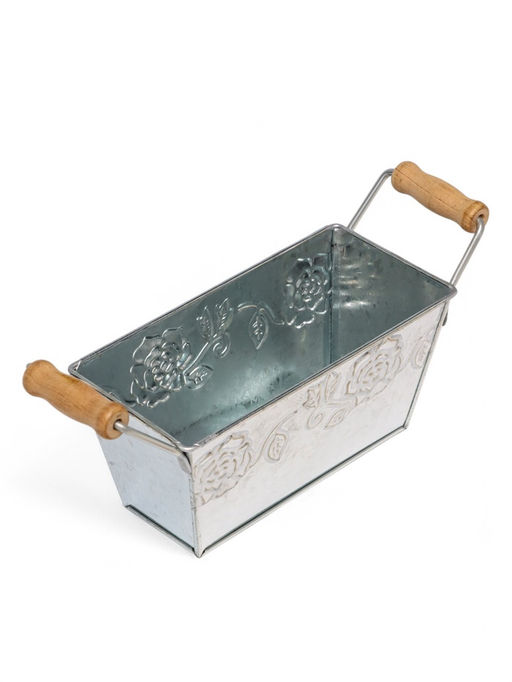 Кашпо с деревянными ручками Бонсай Альва, 600 мл, металл - Take it easy фото 3