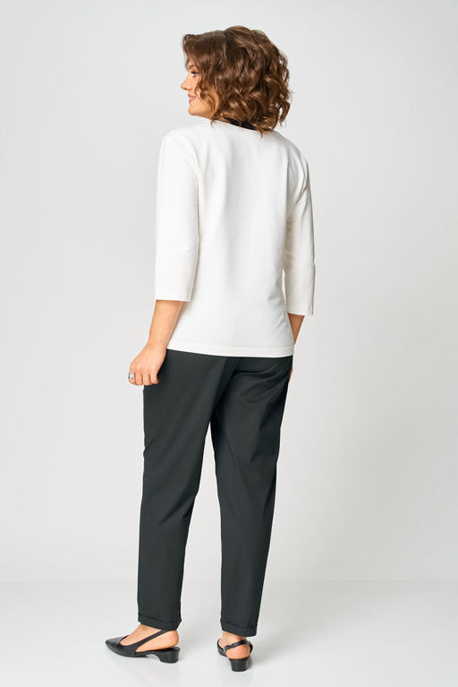 Джемпер Rumoda 2272 молочный_черный  фото 7