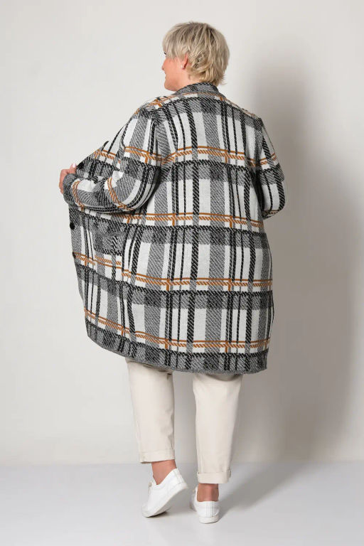 ЗЛАТА Кардиган В 1579/черн-горчич