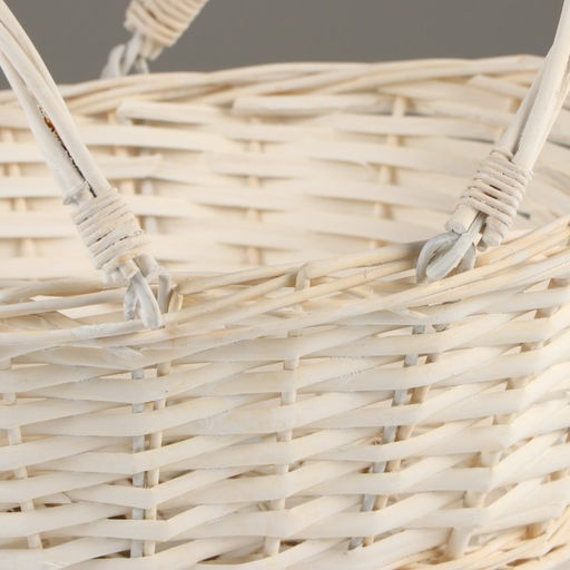 Корзина плетёная для хранения, 32×25×13 см, подвижные ручки h=10 см, ива