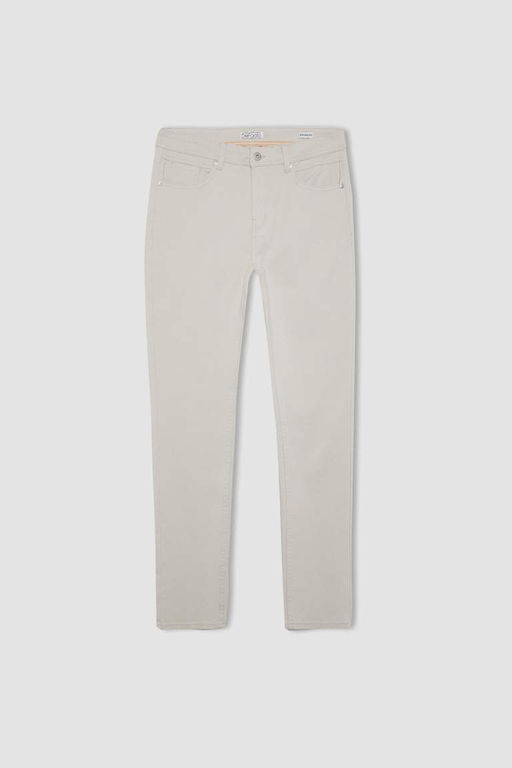 Узкие брюки-чинос из габардина и парусины - Defacto фото 8