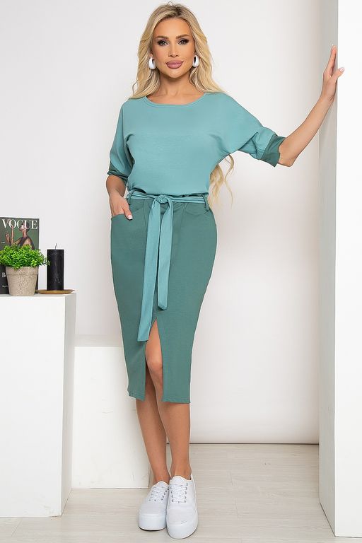 Платье Анжелика (грин) П3853 - Lt collection фото 6